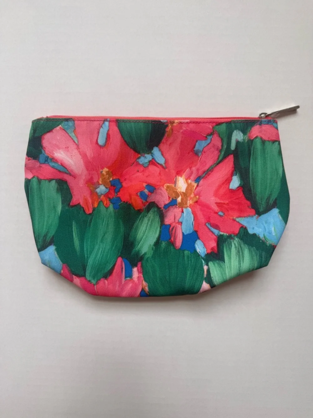 Clinique x Lulu DK Autumn 2015 Limited Edition Cosmetic Bag Floral Pink Green
